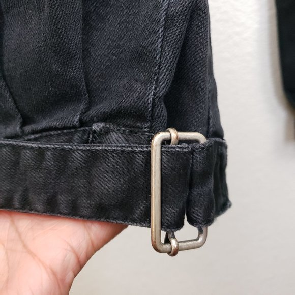 Vintage Nikita Denim Black/Charcoal Reality Buckle Denim Relaxed Jeans 27x34 - Picture 7 of 15